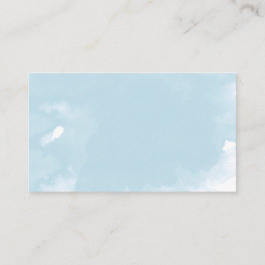 Blue Balloon Greenerenery Baby Duwer Diaper Raffle Begleitkarte (Rückseite)