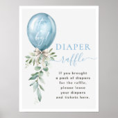 Blue Balloon Greenerenery Baby Duwer Diaper Raffle Poster (Vorne)