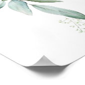 Blue Balloon Greenery Baby Dusche nehmen einen Fav Poster (Ecke)