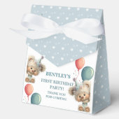 Blue Balloon Hedgehogs Celebration Geschenkschachtel (Vorderseite)