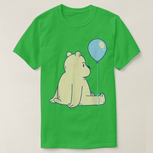 Blue Balloon Ice Bear T-Shirt (Design vorne)