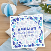 Blue Balloon Pattern Baby Girl Baby Dusche Serviette