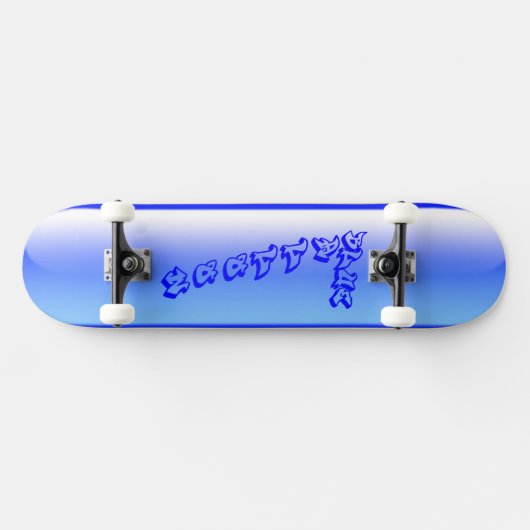 Blue Balloon Skateboard (Horizontal)