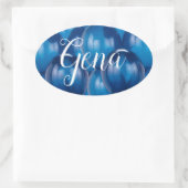 Blue Balloon Stickers and Umschlag Aufklebers Temp (Tasche)