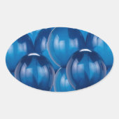 Blue Balloon Stickers und Umschlag Aufkleber (Vorderseite)