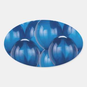 Blue Balloon Stickers und Umschlag Aufkleber