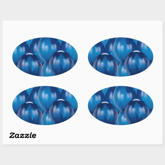 Blue Balloon Stickers und Umschlag Aufkleber (Blatt)
