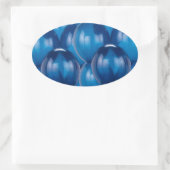 Blue Balloon Stickers und Umschlag Aufkleber (Tasche)