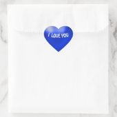 Blue Balloon Style Heart Sticker (Tasche)