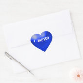 Blue Balloon Style Heart Sticker (Umschlag)