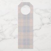 Blue Balloon Teddy Bear Baby Dusche Danke Flaschenanhänger (Rückseite)