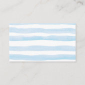 Blue Balloon Teddy Bear Diaper Raffle Begleitkarte (Rückseite)