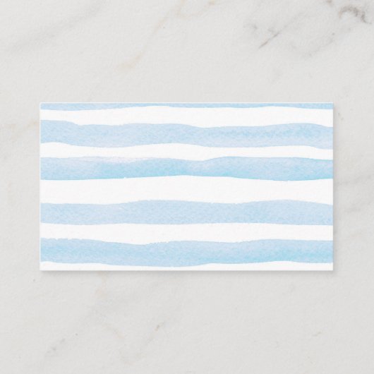 Blue Balloon Teddy Bear Diaper Raffle Begleitkarte (Rückseite)