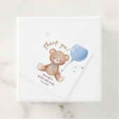 Blue Balloon Teddy Bear Theme | Boy Baby Dusche Geschenkanhänger (Beispiel)