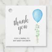 Blue Balloon Vielen Dank Geschenkanhänger (Vorderseite)