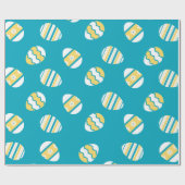 Blue Balloon Wrapping Paper Geschenkpapier (Flach)
