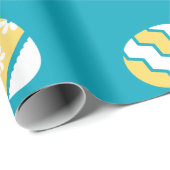 Blue Balloon Wrapping Paper Geschenkpapier (Rolleneckpunkt)