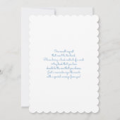 Blue Balloons Baby Duschboy Einladung (Rückseite)