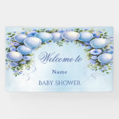 Blue Balloons Baby Shower Banner (Horizontal)