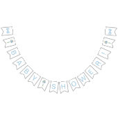 Blue Balloons Baby Shower Wimpelkette (Alle)