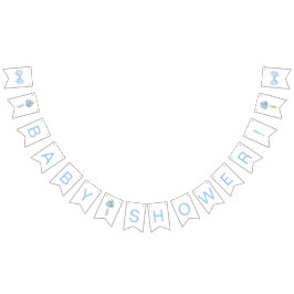 Blue Balloons Baby Shower Wimpelkette