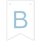 Blue Balloons Baby Shower Wimpelkette (Dritte Fahne)