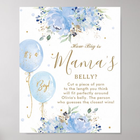 Blue Balloons Blumenjungen wie Big Mama's Bly Game Poster (Vorne)