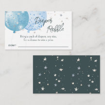 Blue Balloons Boy Baby Dusche Windeln Anfrage