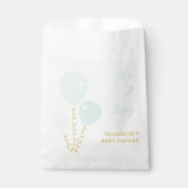 Blue Balloons Boy Baby Shower Geschenktütchen (Vorderseite)