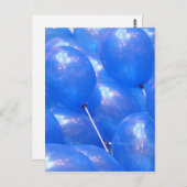 Blue Balloons Custom Postcard Postkarte (Vorne/Hinten)