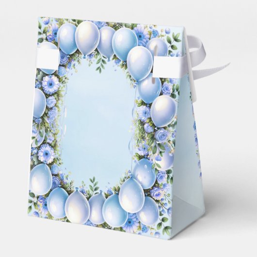 Blue Balloons Fvor Box Geschenkschachtel (Rückseite)