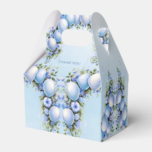 Blue Balloons Fvor Box Geschenkschachtel (Rückseite)