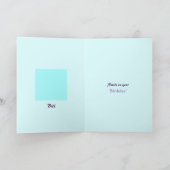 Blue Balloons Karte (Innenseite)