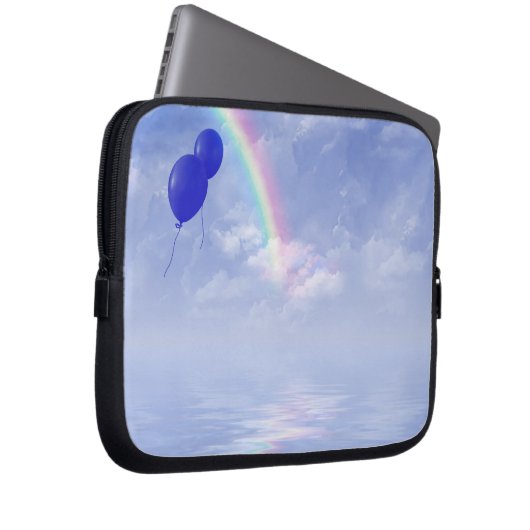 Blue Balloons Laptopschutzhülle (Vorne Rechts)