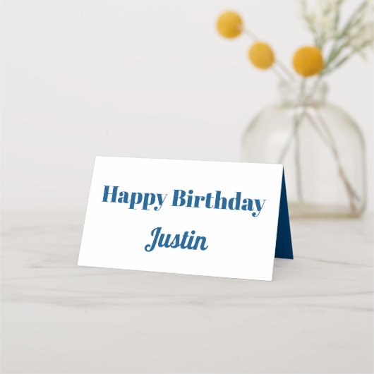 Blue Balloons | Platzkarten (Rückseite)