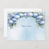 Blue Balloons Postkarte (Vorne/Hinten)