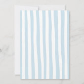 Blue Balloons Teddy Bear Birthday Invitation Einladung (Rückseite)