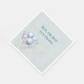 Blue Balloons Twin Boys Baby Dusche Serviette (Ecke)