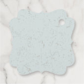 Blue Balloons und Gemusterter Hintergrund Geschenkanhänger (Rückseite)