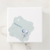 Blue Balloons und Gemusterter Hintergrund Geschenkanhänger (Beispiel)