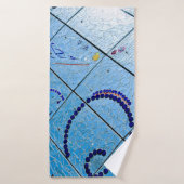 Blue Baltimore Mirror Mosaic Badehandtuch (Badehandtuch)