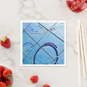 Blue Baltimore Mirror Mosaic Serviette