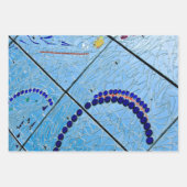Blue Baltimore Mosaik Geschenkpapier Set (Vorderseite 2)