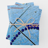 Blue Baltimore Mosaik Geschenkpapier Set (Beispiel)