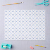 Blue Bamboo Trellis mit Bows Seidenpapier (Basteln)