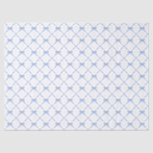 Blue Bamboo Trellis mit Bows Seidenpapier