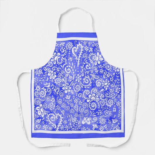 Blue Bandana All-over Print-Schürze Schürze (Vorderseite)