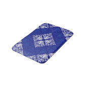 Blue Bandana Design Badematte (Schrägansicht)