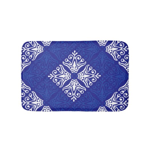 Blue Bandana Design Badematte (Vorderseite)