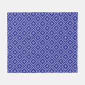 Blue Bandana Design Fleecedecke (Vorderseite (Horizontal))